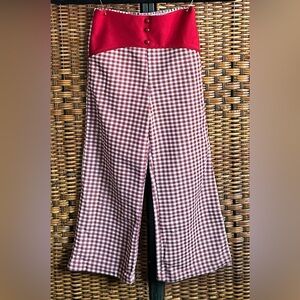 Kids Sears Perma Prest Check Bell Bottoms